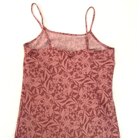 A New Day pink floral midi slip dress Women's Extra Small festival boho feminine - Picture 5 of 8